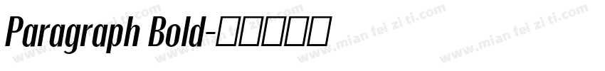 Paragraph Bold字体转换